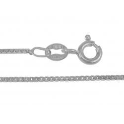 14Kt White Gold Box Chain 012